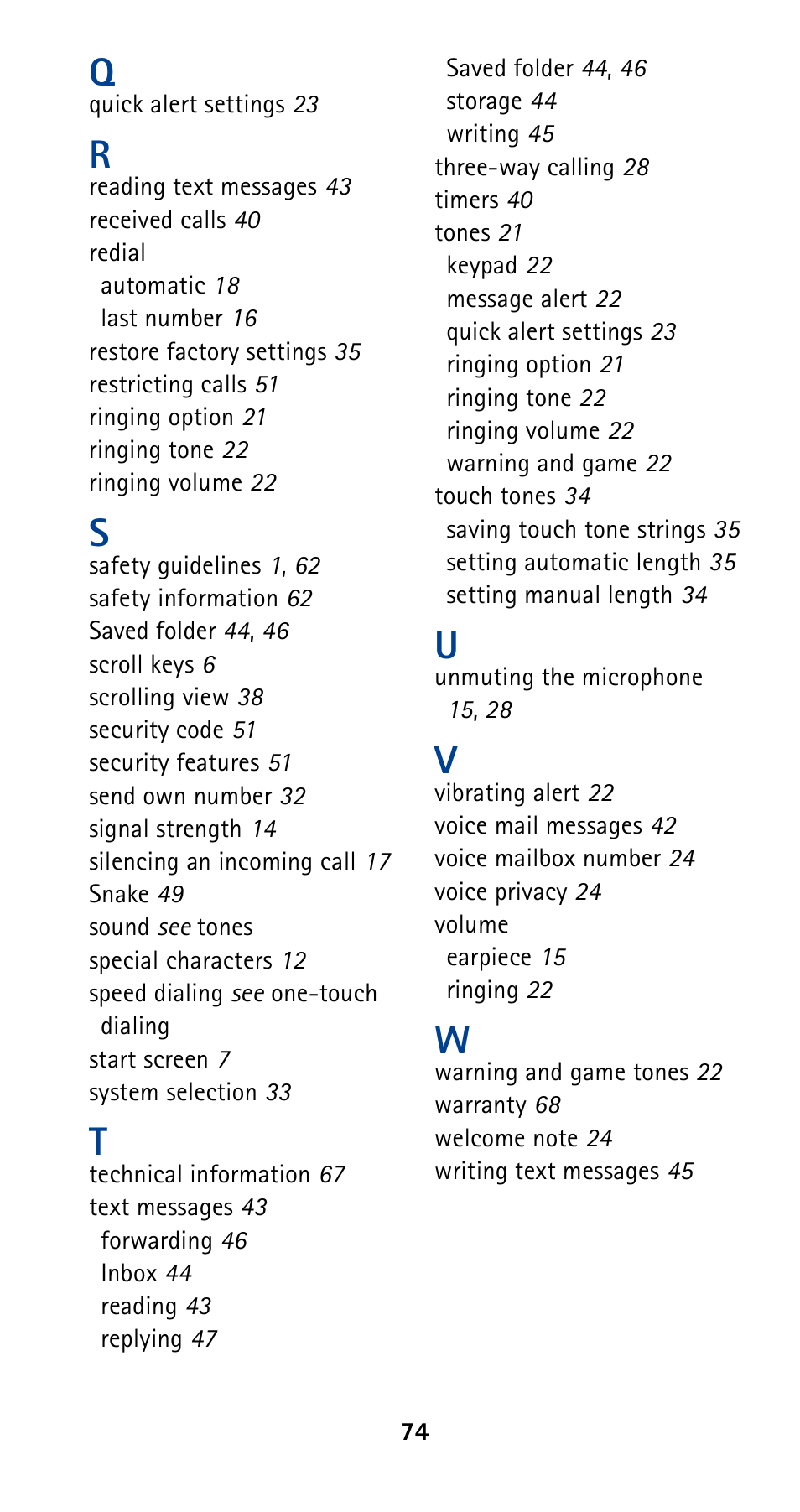Nokia 5160 User Manual | Page 81 / 81