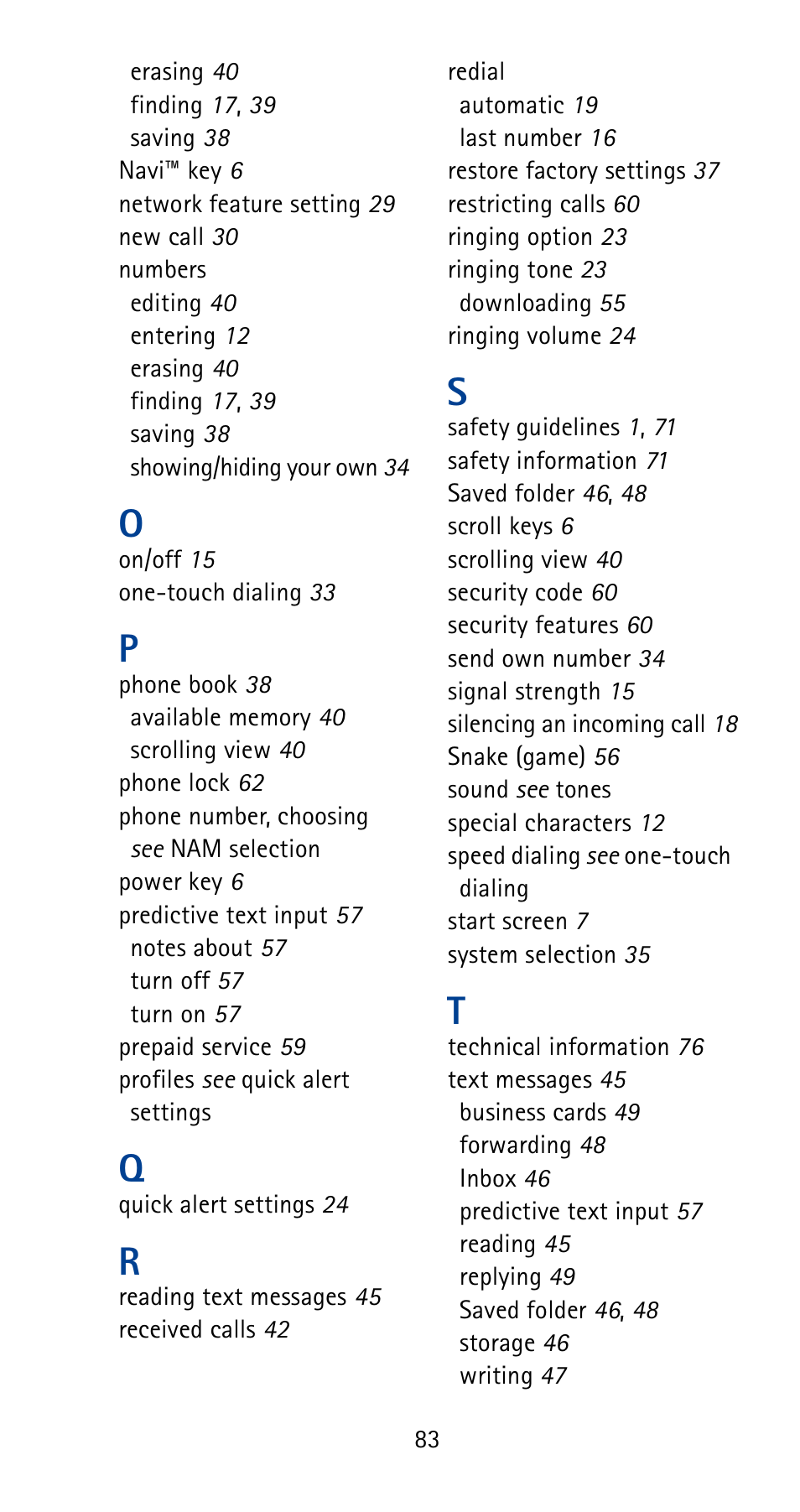 Nokia 5165 User Manual | Page 90 / 93