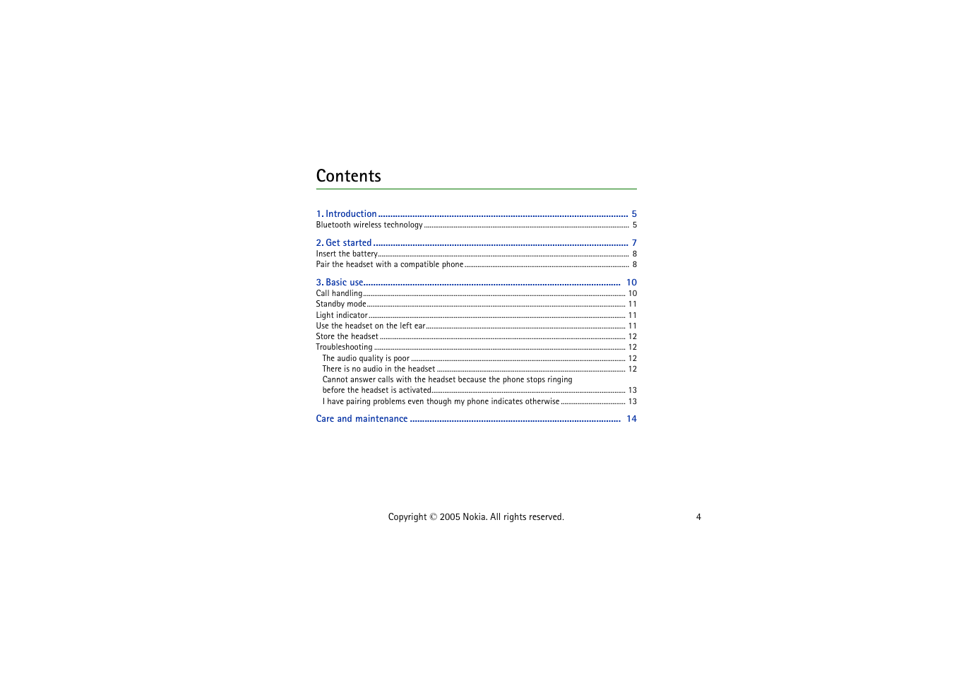 Nokia HS-37W User Manual | Page 4 / 14