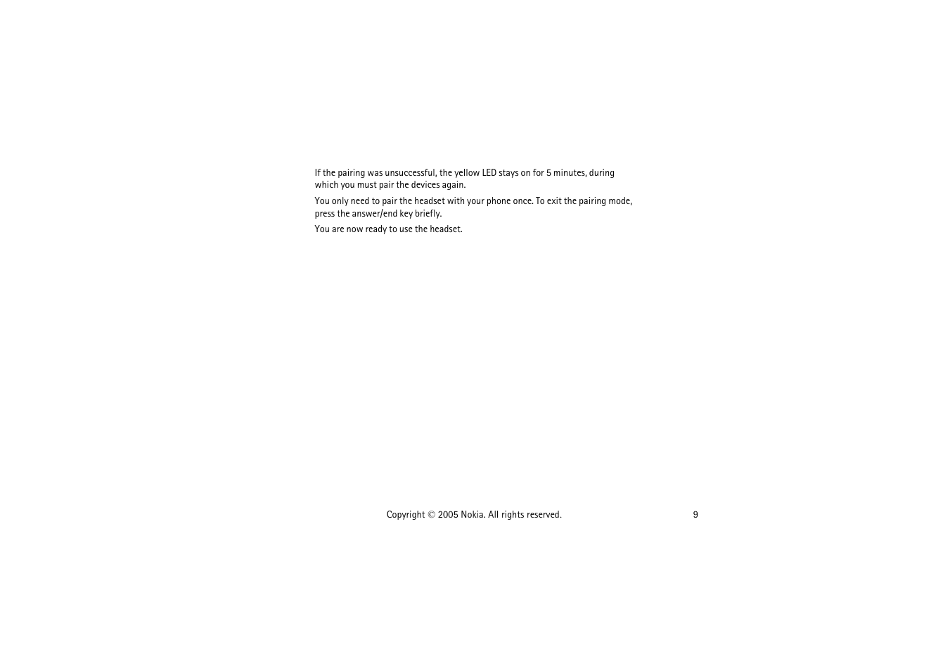 Nokia HS-37W User Manual | Page 9 / 14