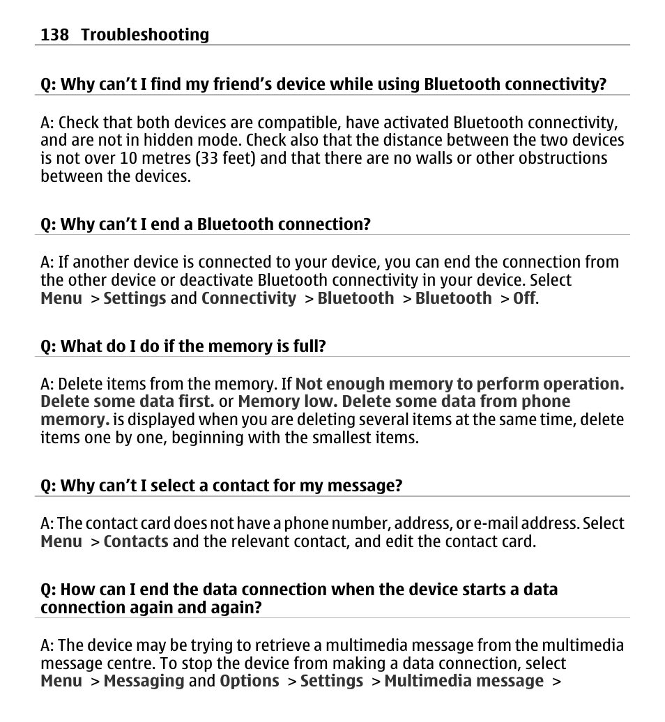 Nokia 5250 User Manual | Page 138 / 156