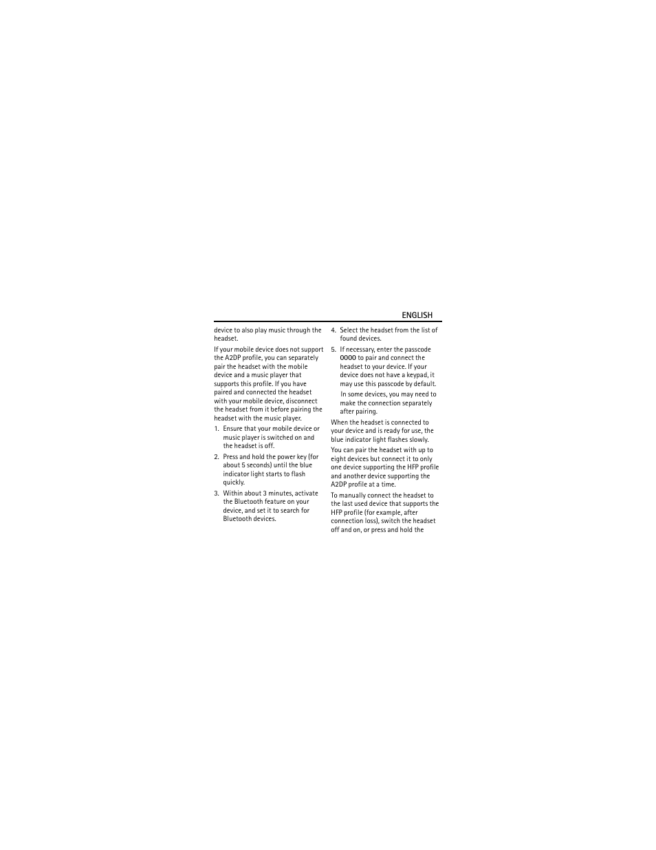 Nokia Bluetooth Stereo Headset BH-214 User Manual | Page 6 / 12