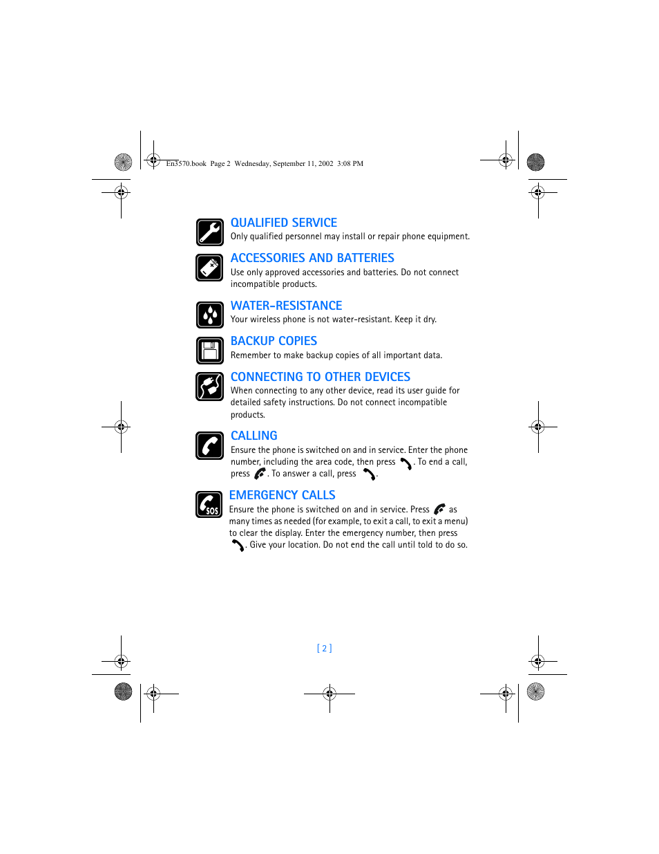 Nokia 3570 User Manual | Page 10 / 192