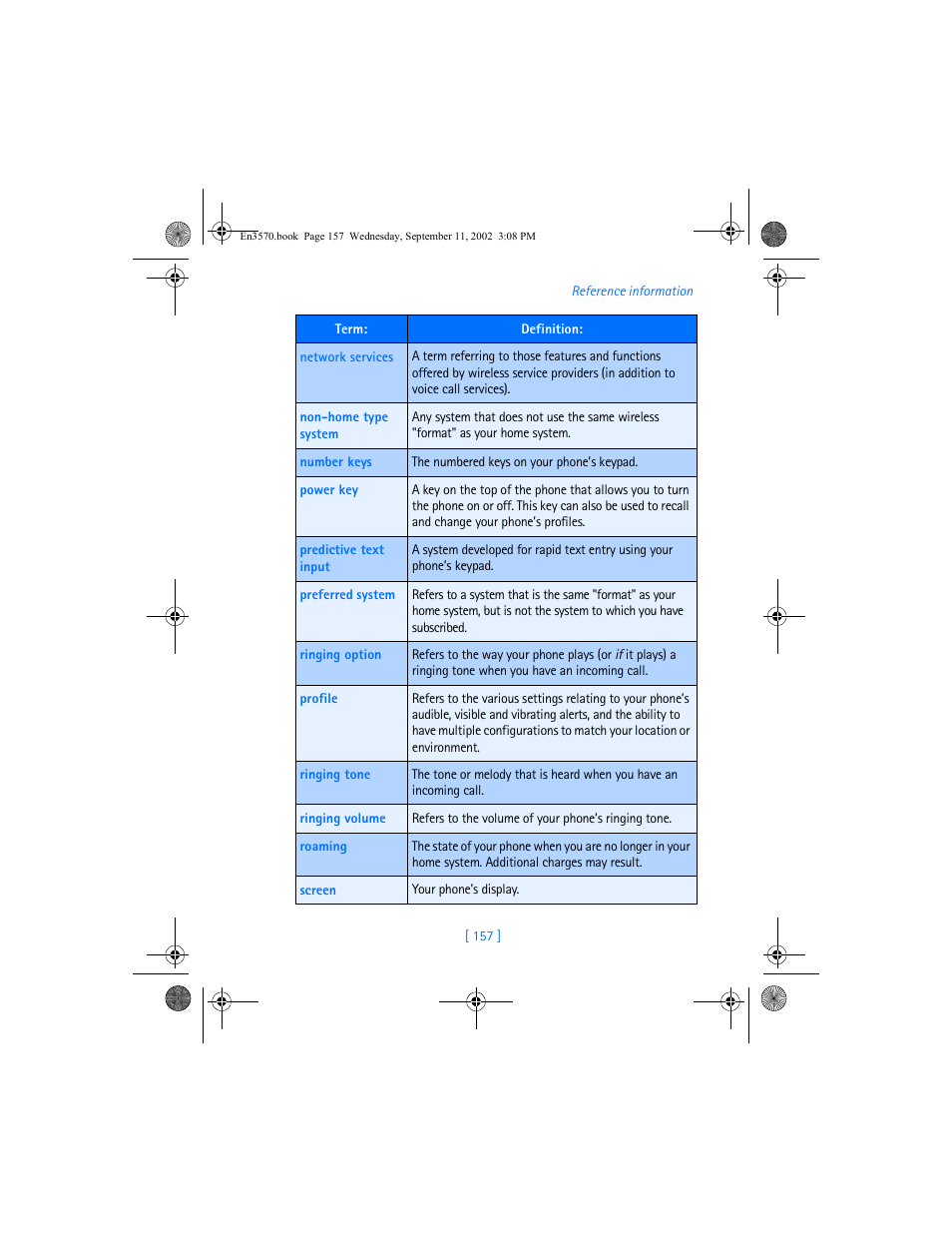 Nokia 3570 User Manual | Page 165 / 192