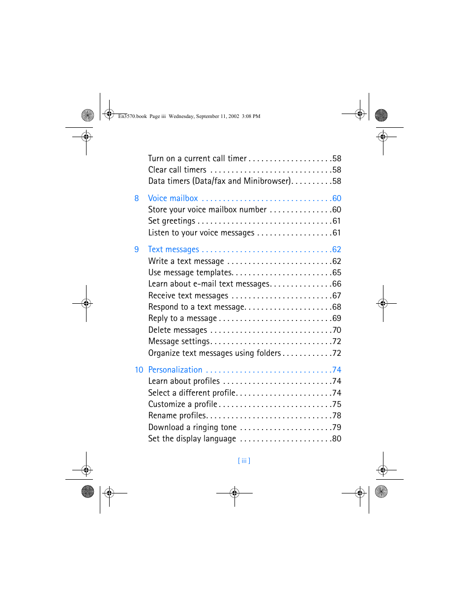 Nokia 3570 User Manual | Page 5 / 192