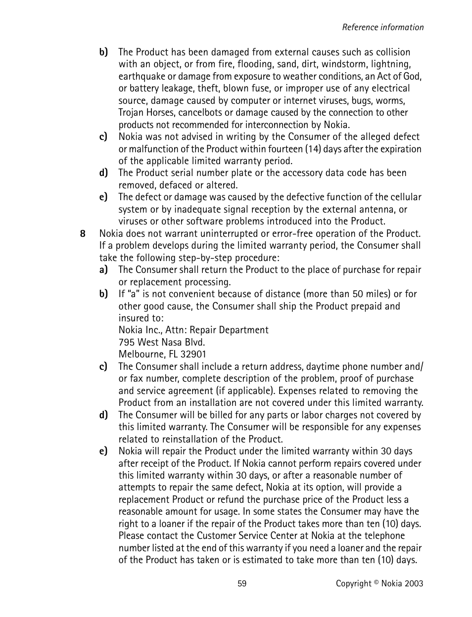 Nokia 1220 User Manual | Page 70 / 89