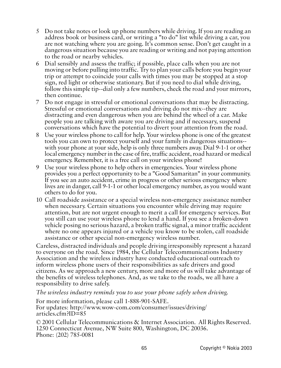 Nokia 1220 User Manual | Page 76 / 89