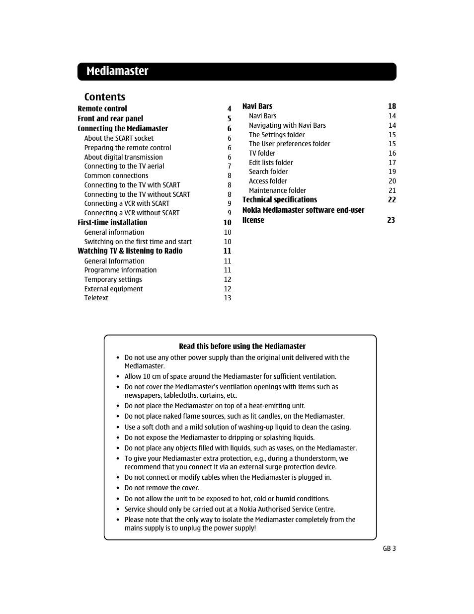 Nokia 110T User Manual | Page 3 / 24