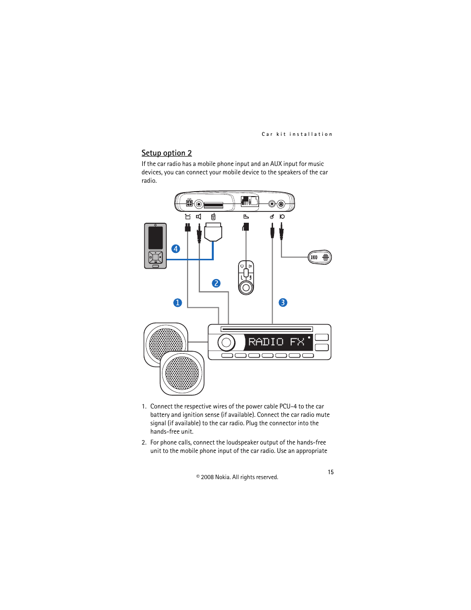 Setup option 2 | Nokia CK-300 User Manual | Page 15 / 20