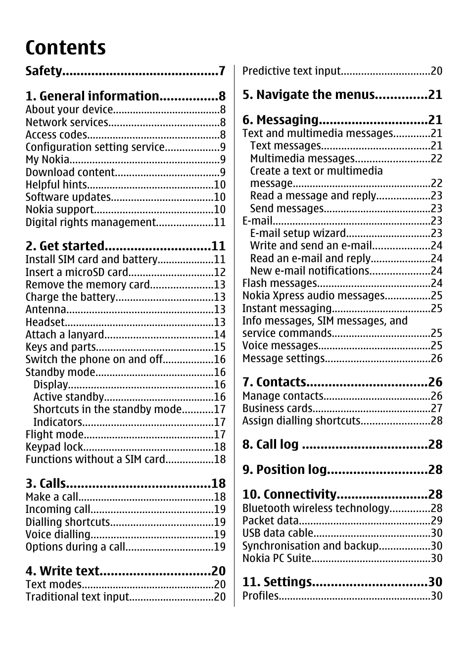 Nokia XPRESSMUSIC 5220 User Manual | Page 4 / 56