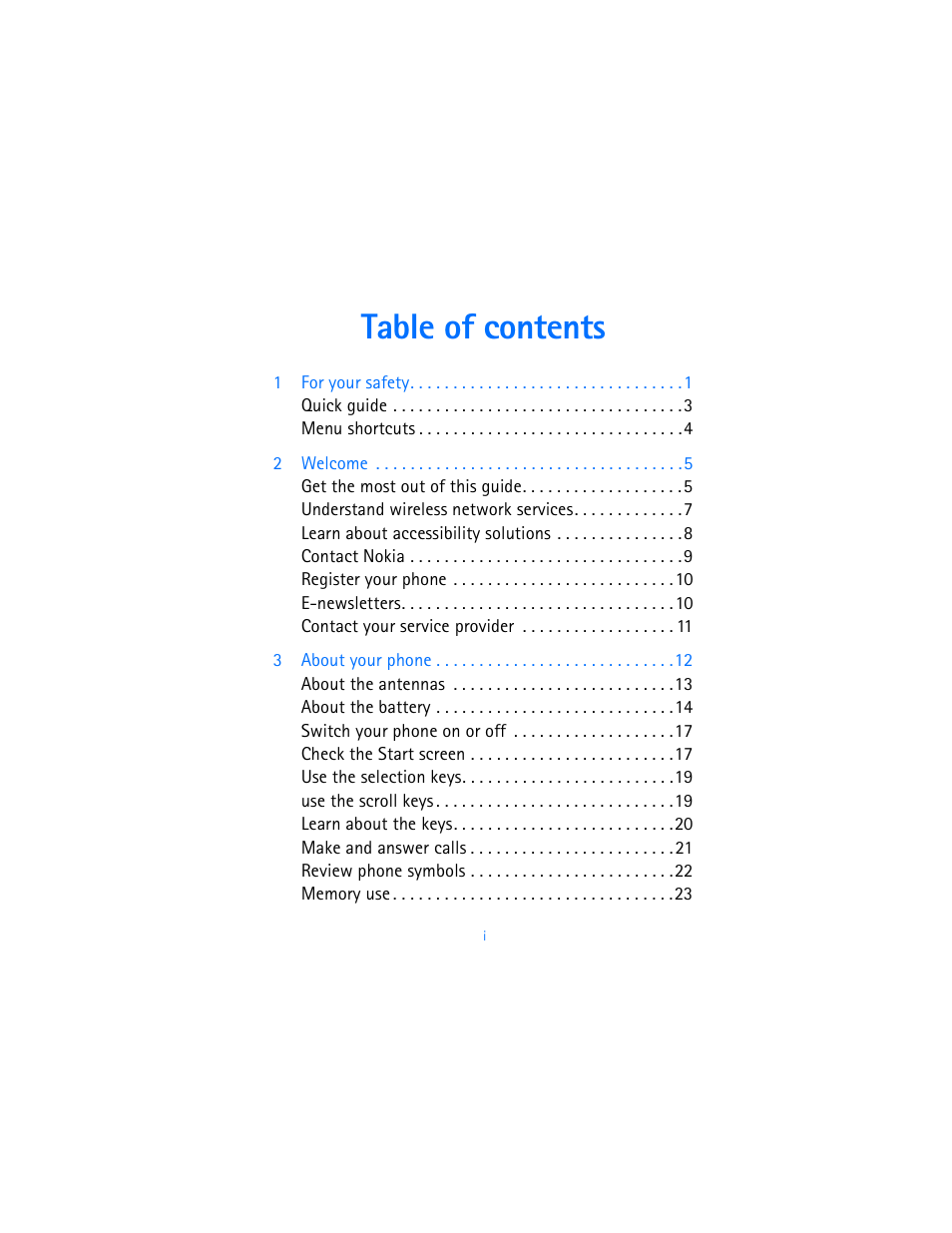 Nokia 2280 User Manual | Page 3 / 194