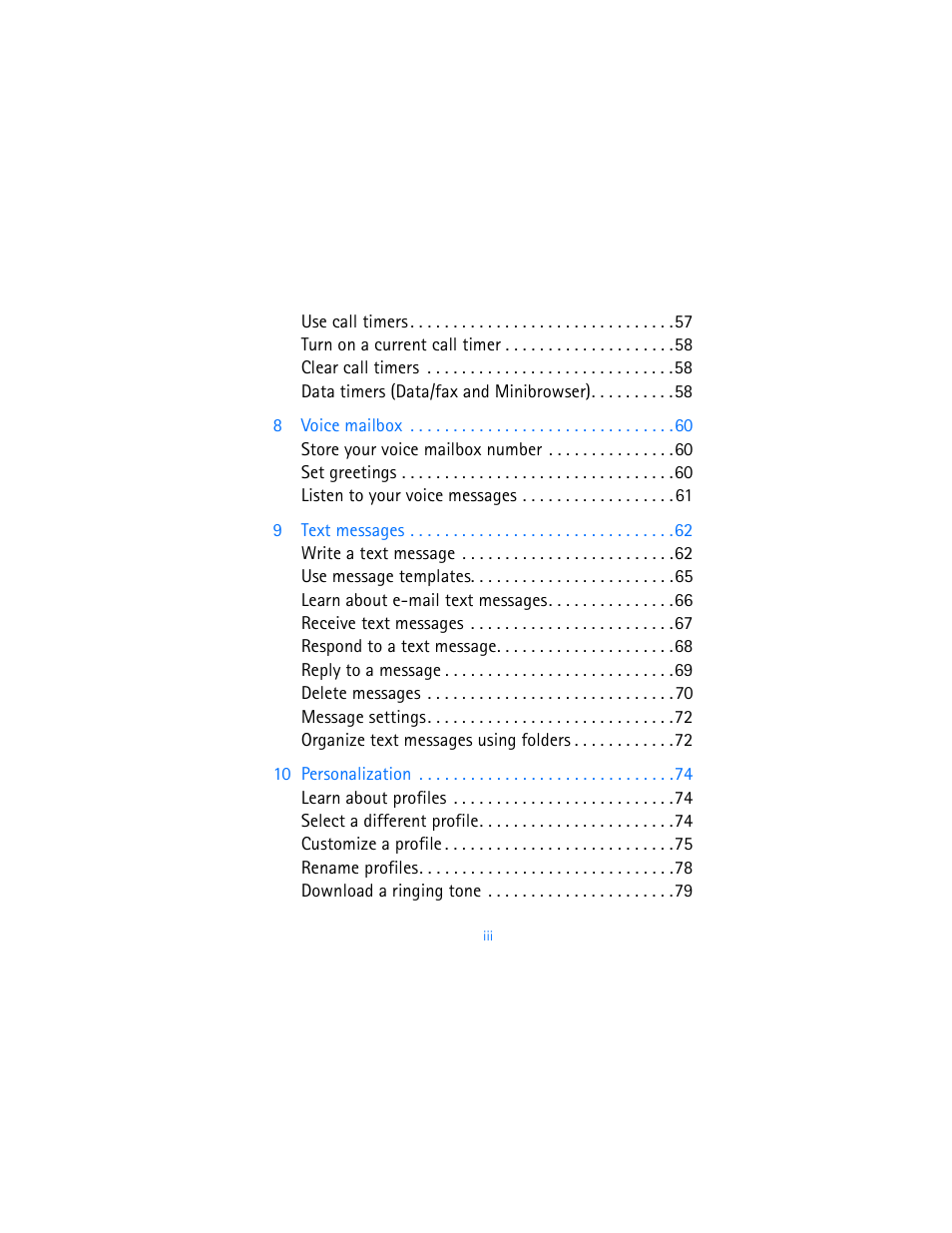 Nokia 2280 User Manual | Page 5 / 194