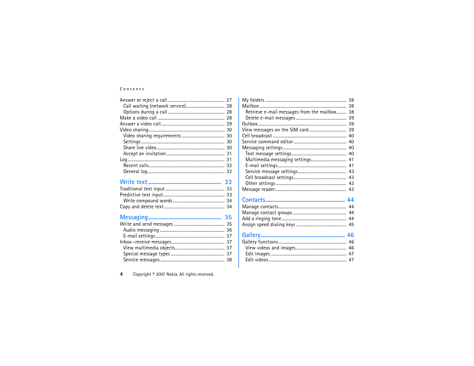 Nokia XpressMusic 5700 User Manual | Page 4 / 118