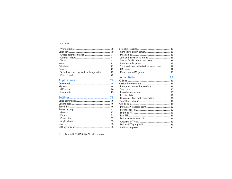 Nokia XpressMusic 5700 User Manual | Page 6 / 118