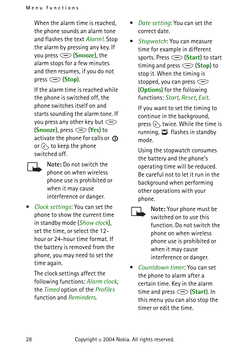 Nokia 3315 User Manual | Page 37 / 50