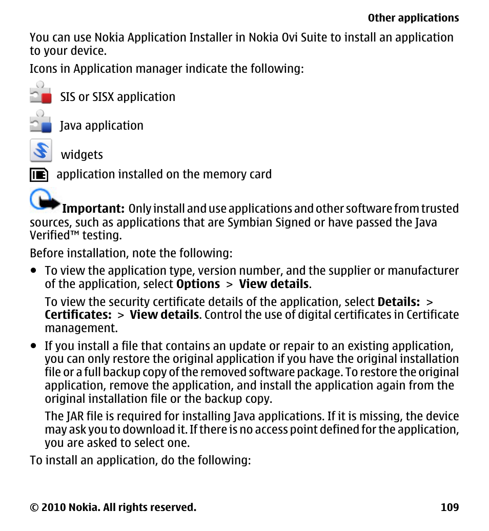 Nokia 5233 User Manual | Page 109 / 142