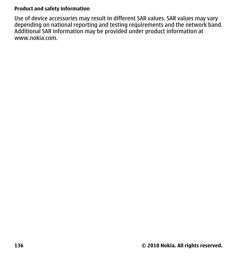 Nokia 5233 User Manual | Page 136 / 142