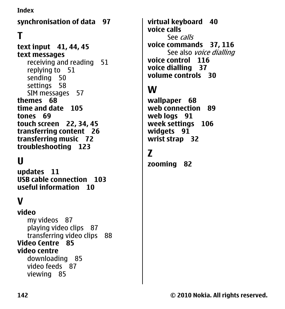 Nokia 5233 User Manual | Page 142 / 142
