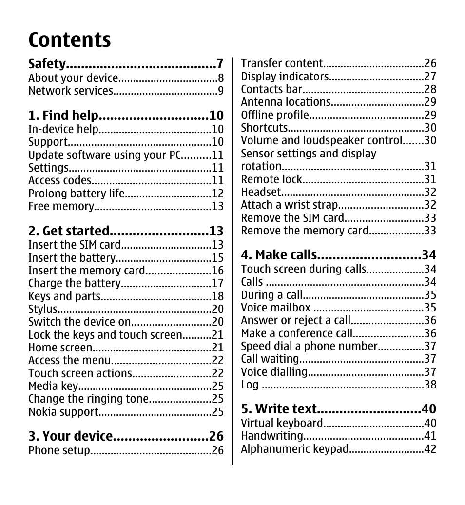 Nokia 5233 User Manual | Page 4 / 142