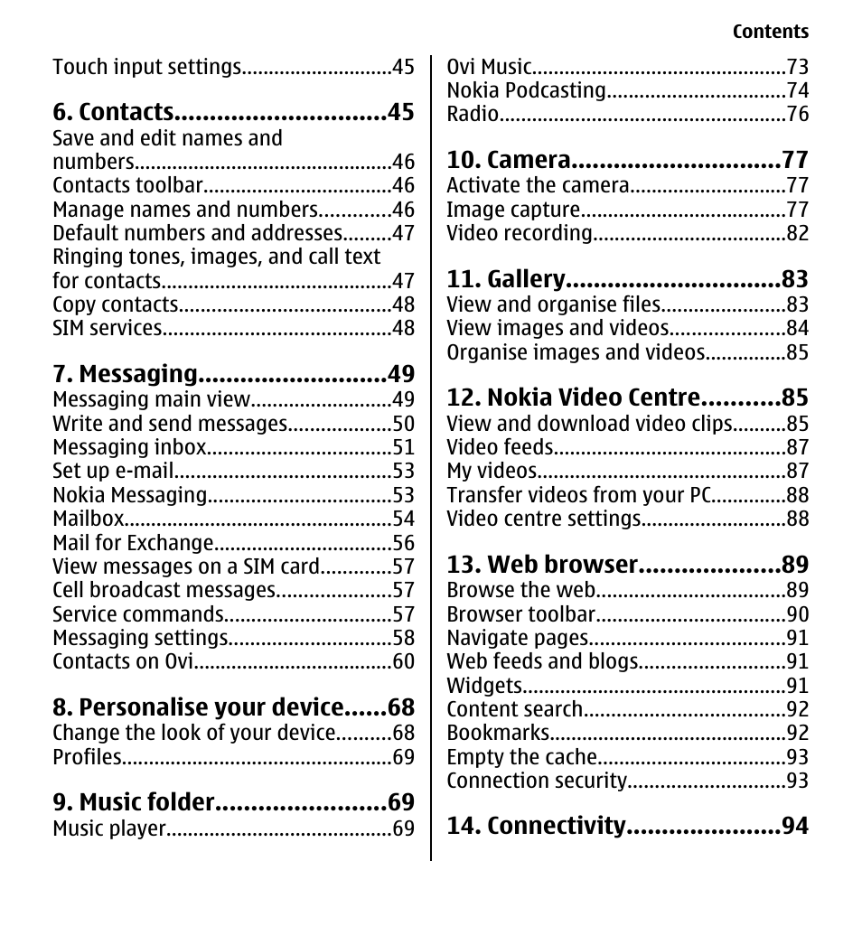 Nokia 5233 User Manual | Page 5 / 142