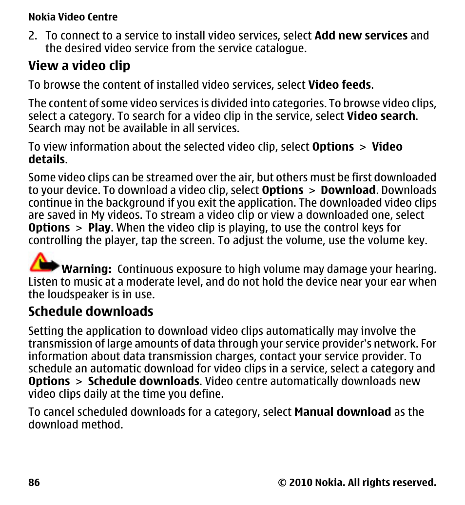 Nokia 5233 User Manual | Page 86 / 142