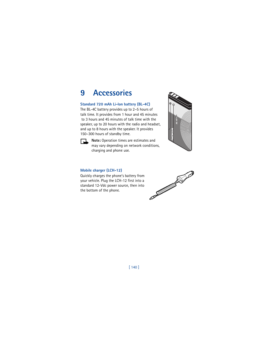 9 accessories, Accessories, 9accessories | Nokia 5100 User Manual | Page 149 / 193