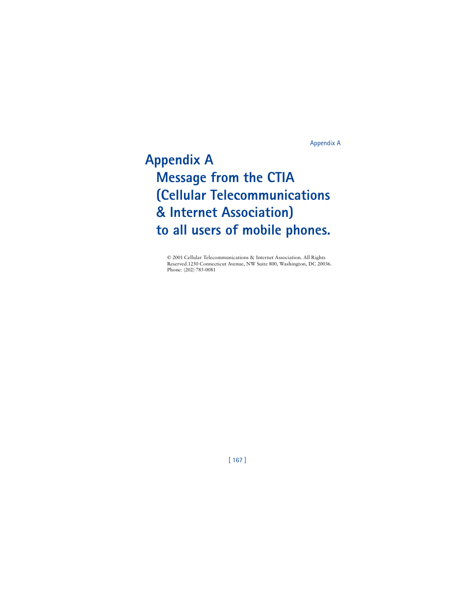 Appendix a | Nokia 5100 User Manual | Page 176 / 193