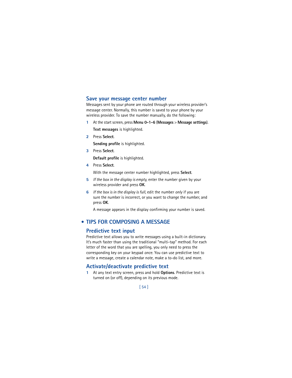 Tips for composing a message | Nokia 5100 User Manual | Page 63 / 193