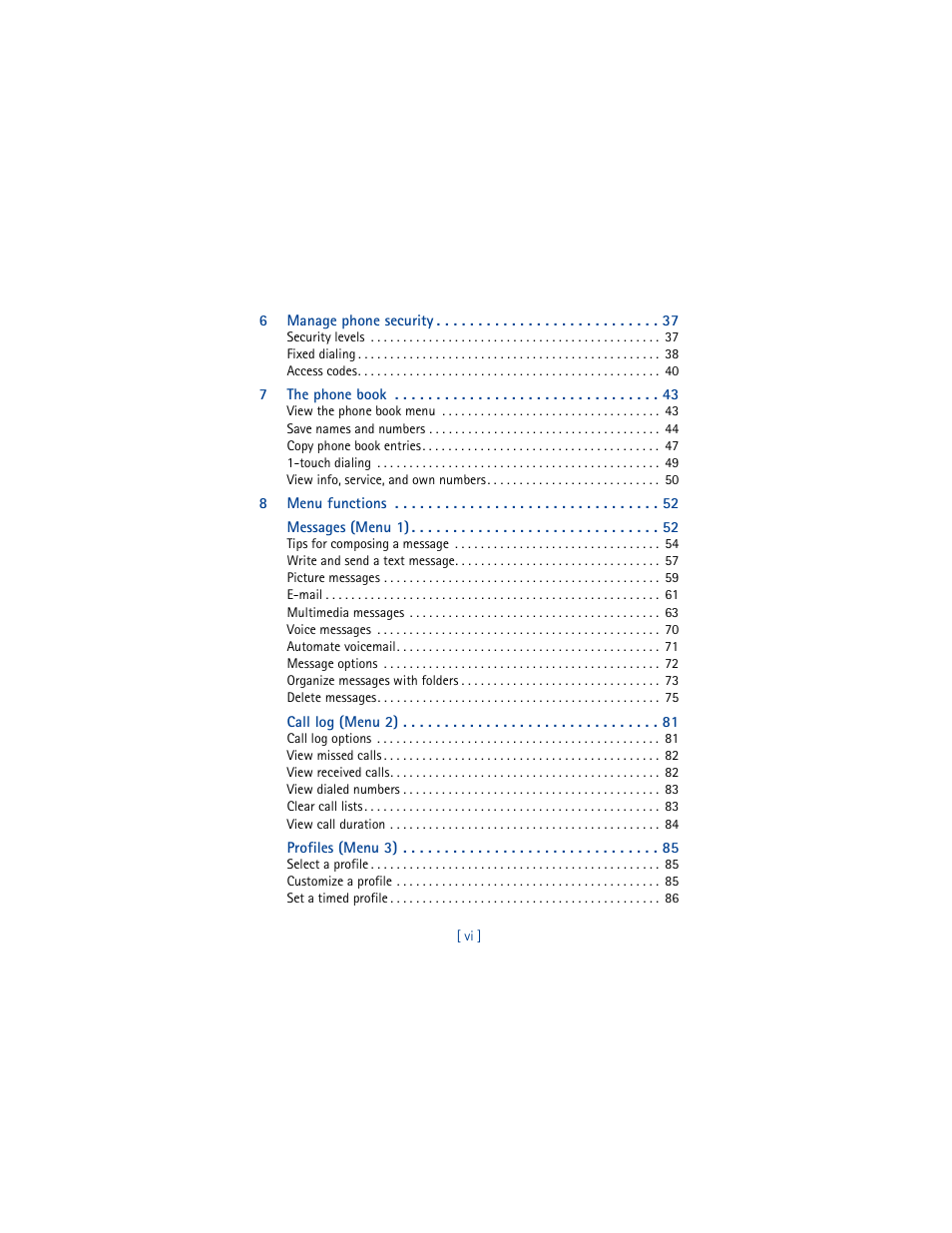 Nokia 5100 User Manual | Page 7 / 193