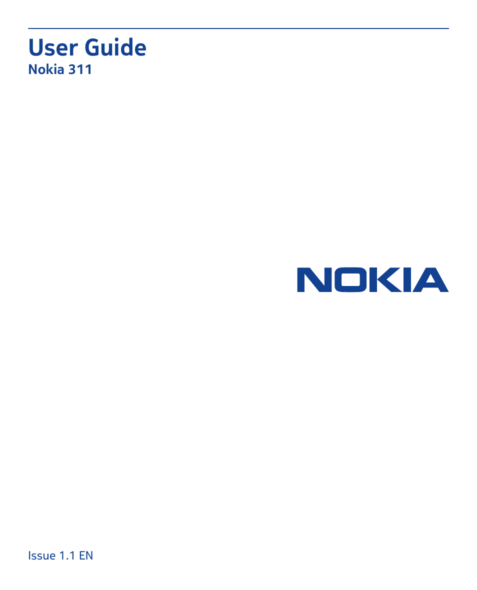 Nokia 311 User Manual | 132 pages