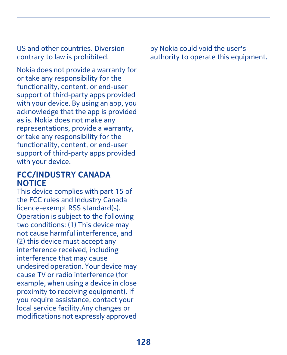 Nokia 311 User Manual | Page 128 / 132