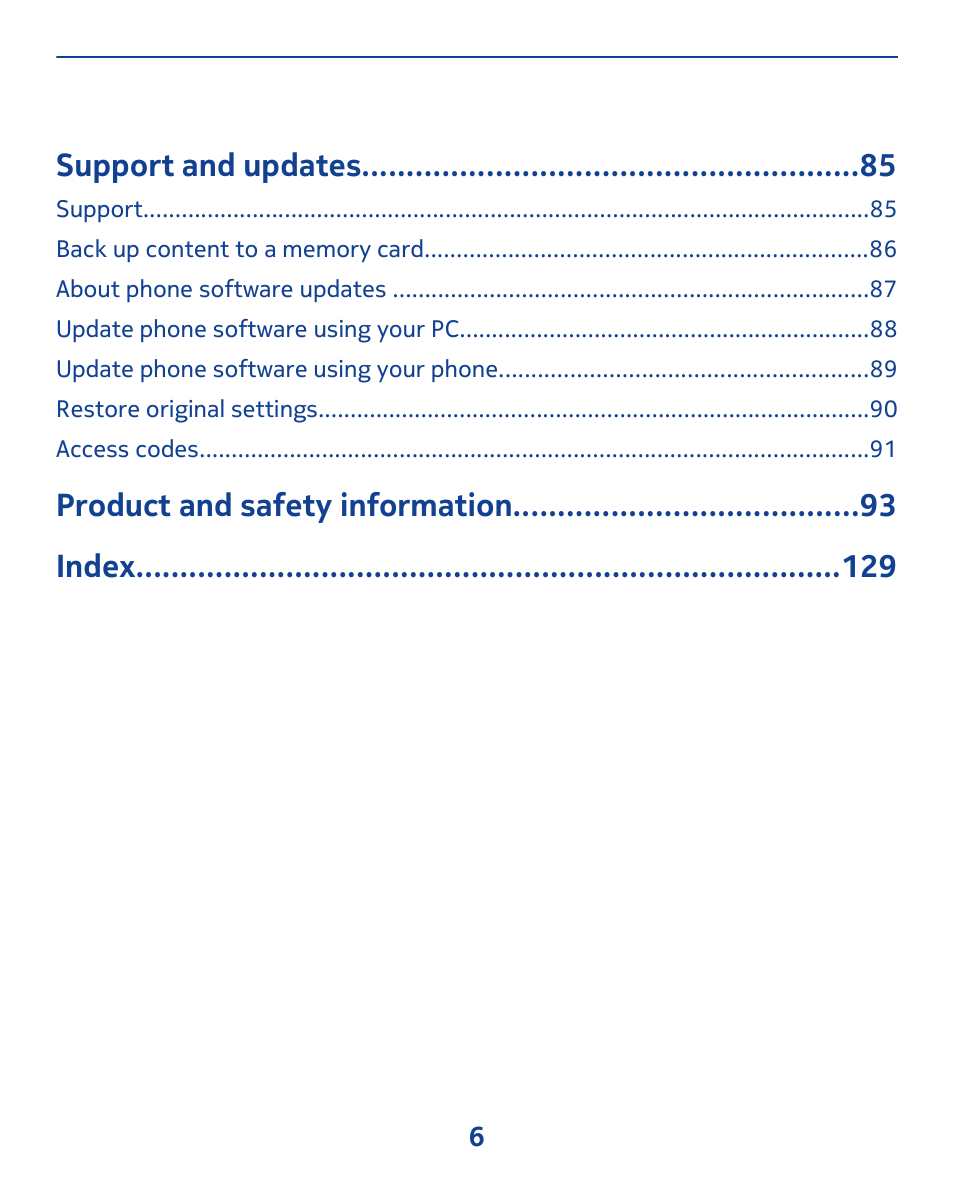 Nokia 311 User Manual | Page 6 / 132