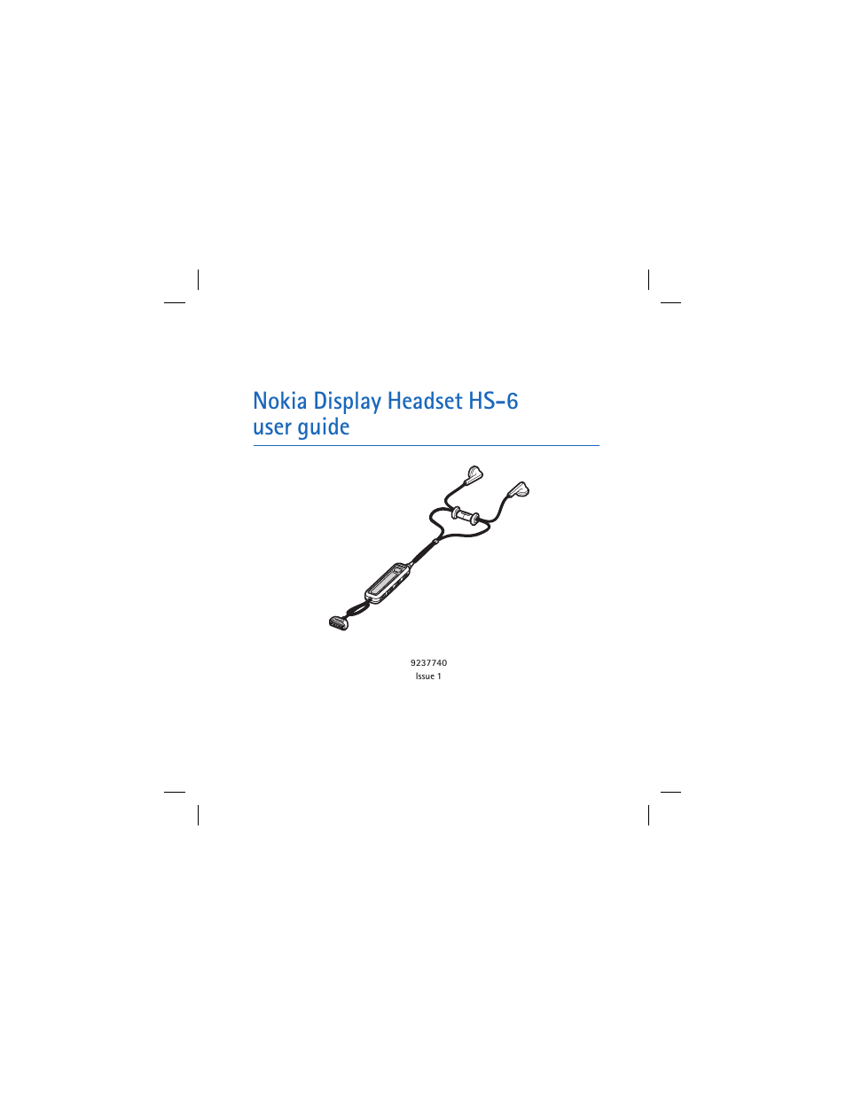 Nokia HS-6 User Manual | 48 pages