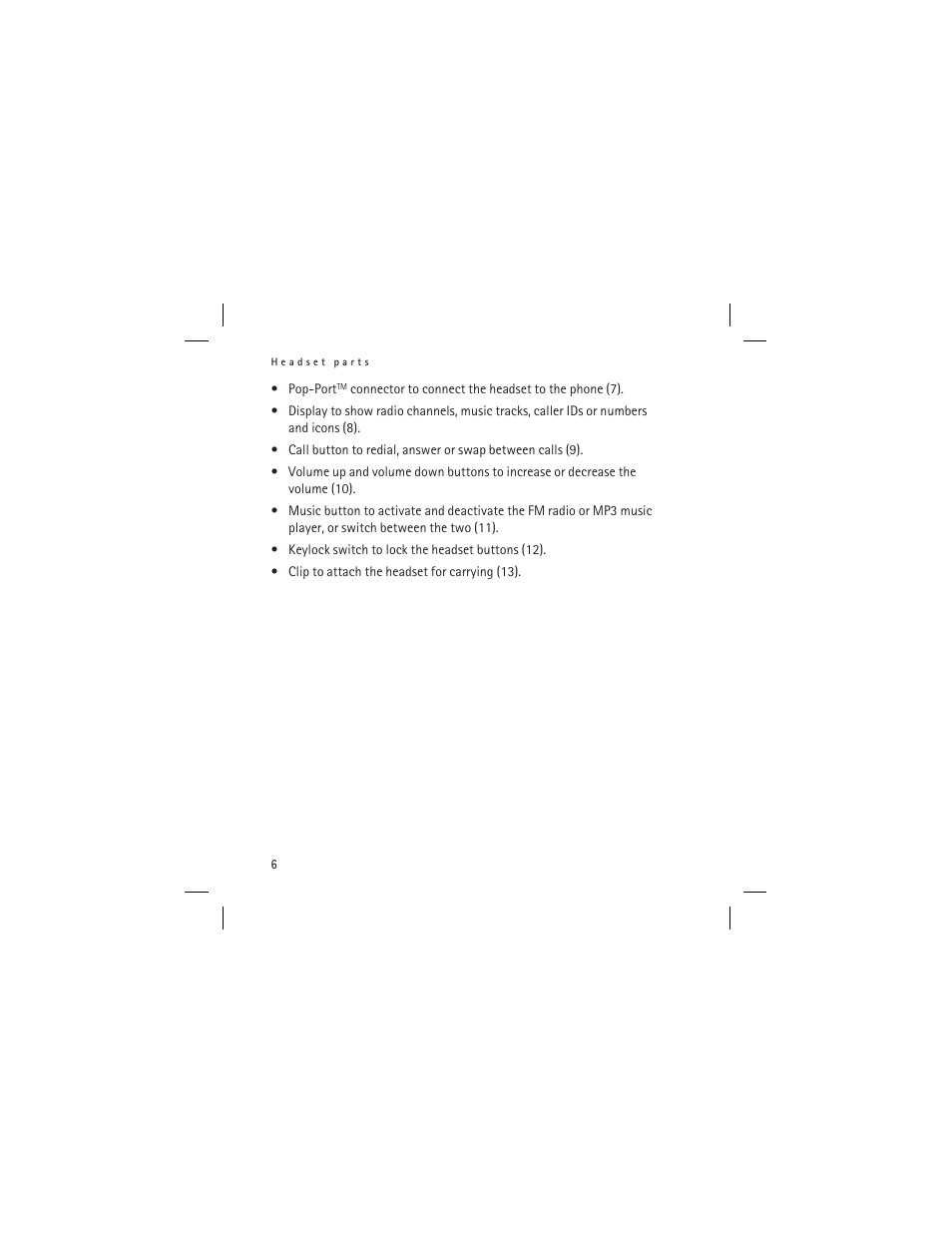 Nokia HS-6 User Manual | Page 6 / 48