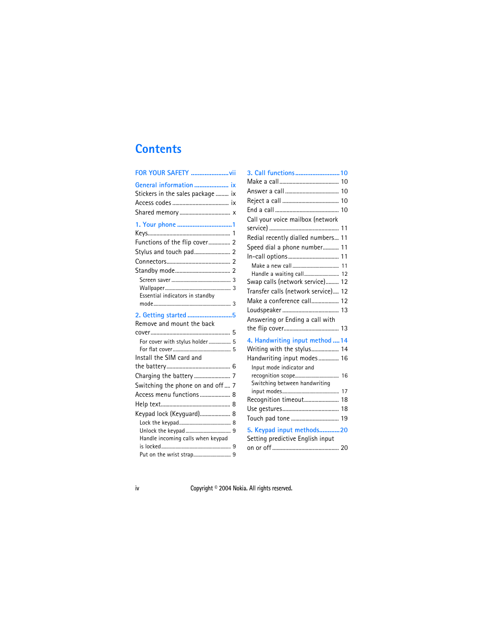 Nokia 3108 User Manual | Page 5 / 92