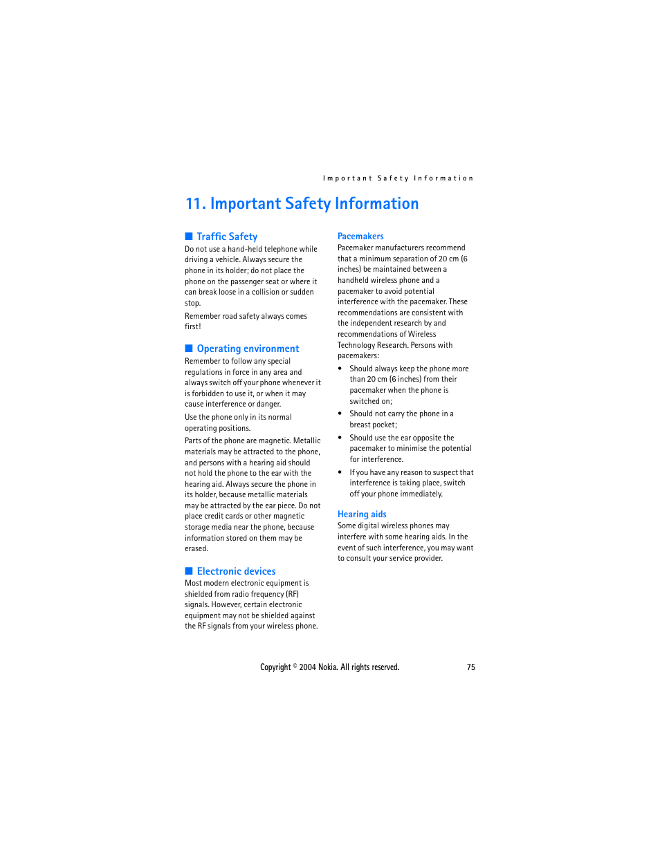 Important safety information | Nokia 3108 User Manual | Page 86 / 92