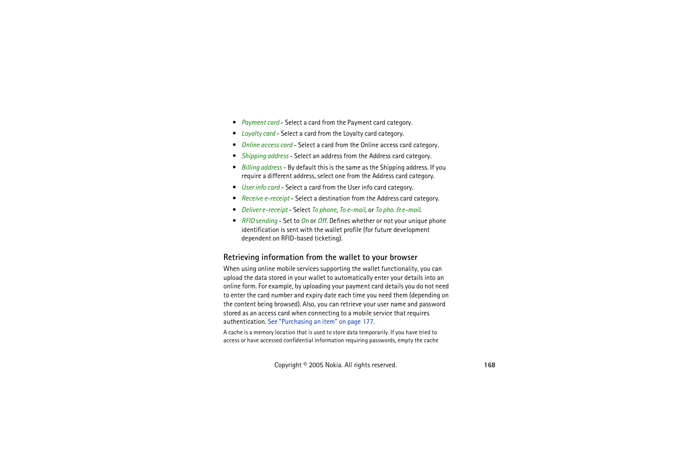 Nokia 3230 User Manual | Page 168 / 210