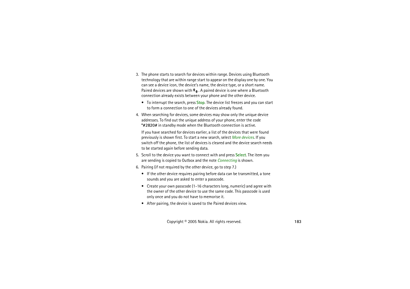 Nokia 3230 User Manual | Page 183 / 210