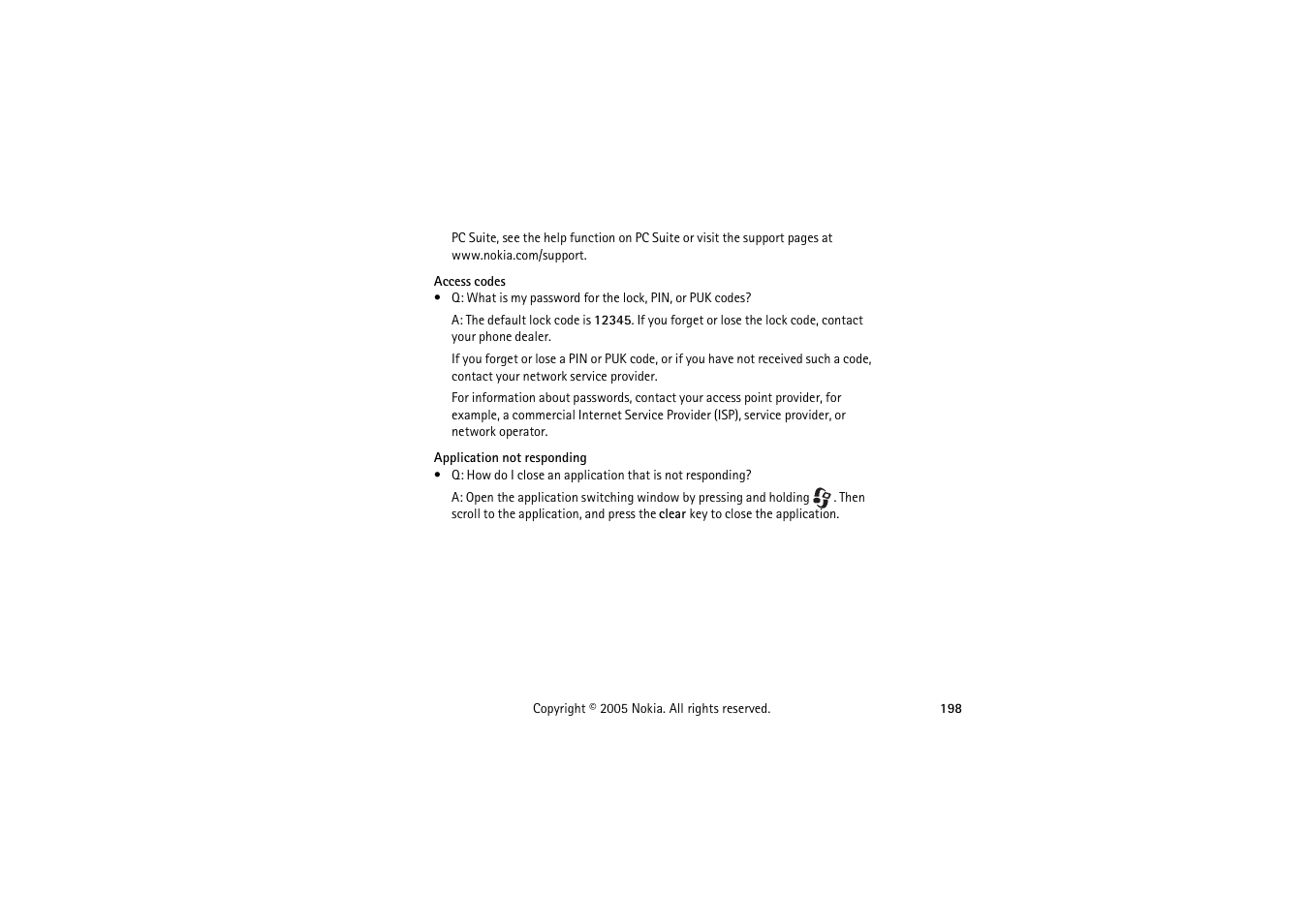 Nokia 3230 User Manual | Page 198 / 210