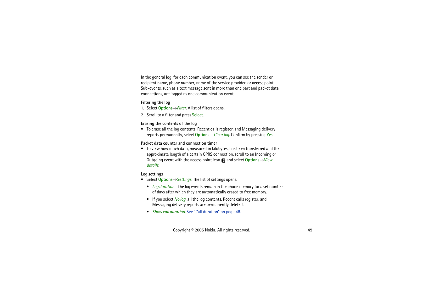 Nokia 3230 User Manual | Page 49 / 210