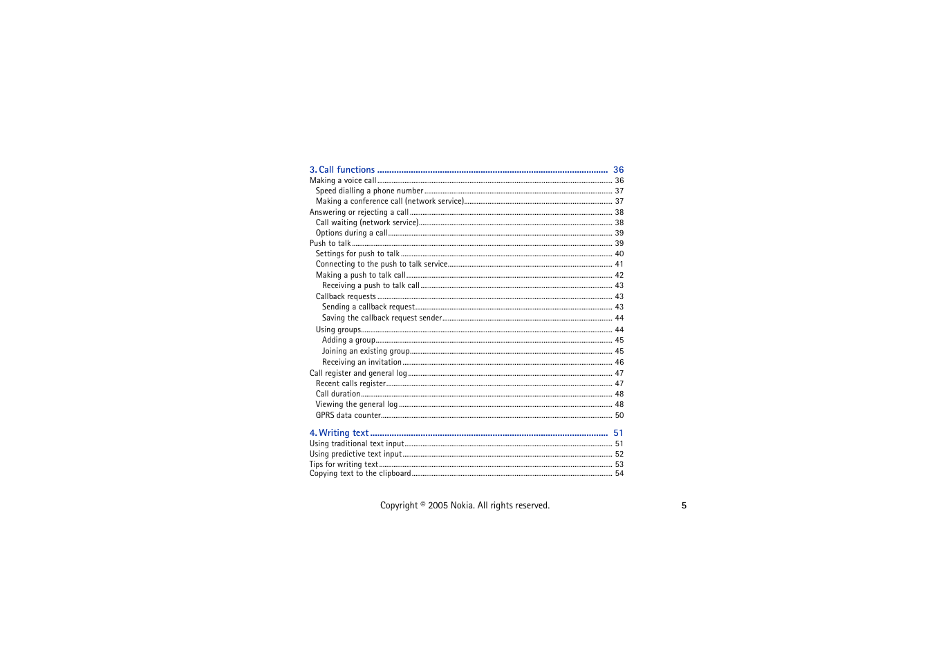 Nokia 3230 User Manual | Page 5 / 210