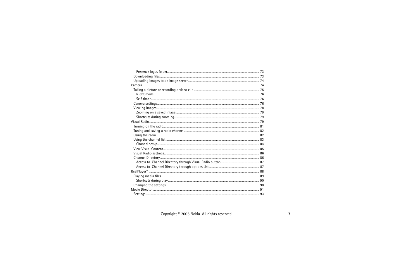 Nokia 3230 User Manual | Page 7 / 210