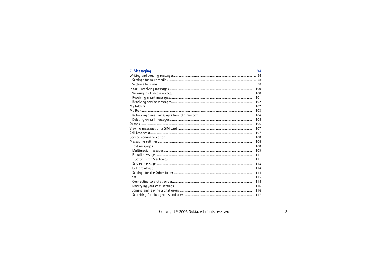 Nokia 3230 User Manual | Page 8 / 210