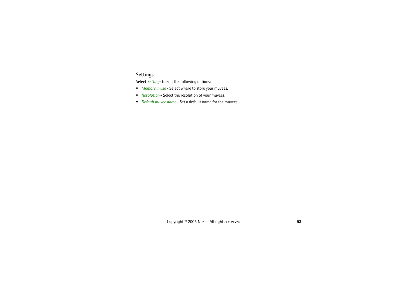Settings, Joining and leaving a chat group | Nokia 3230 User Manual | Page 93 / 210