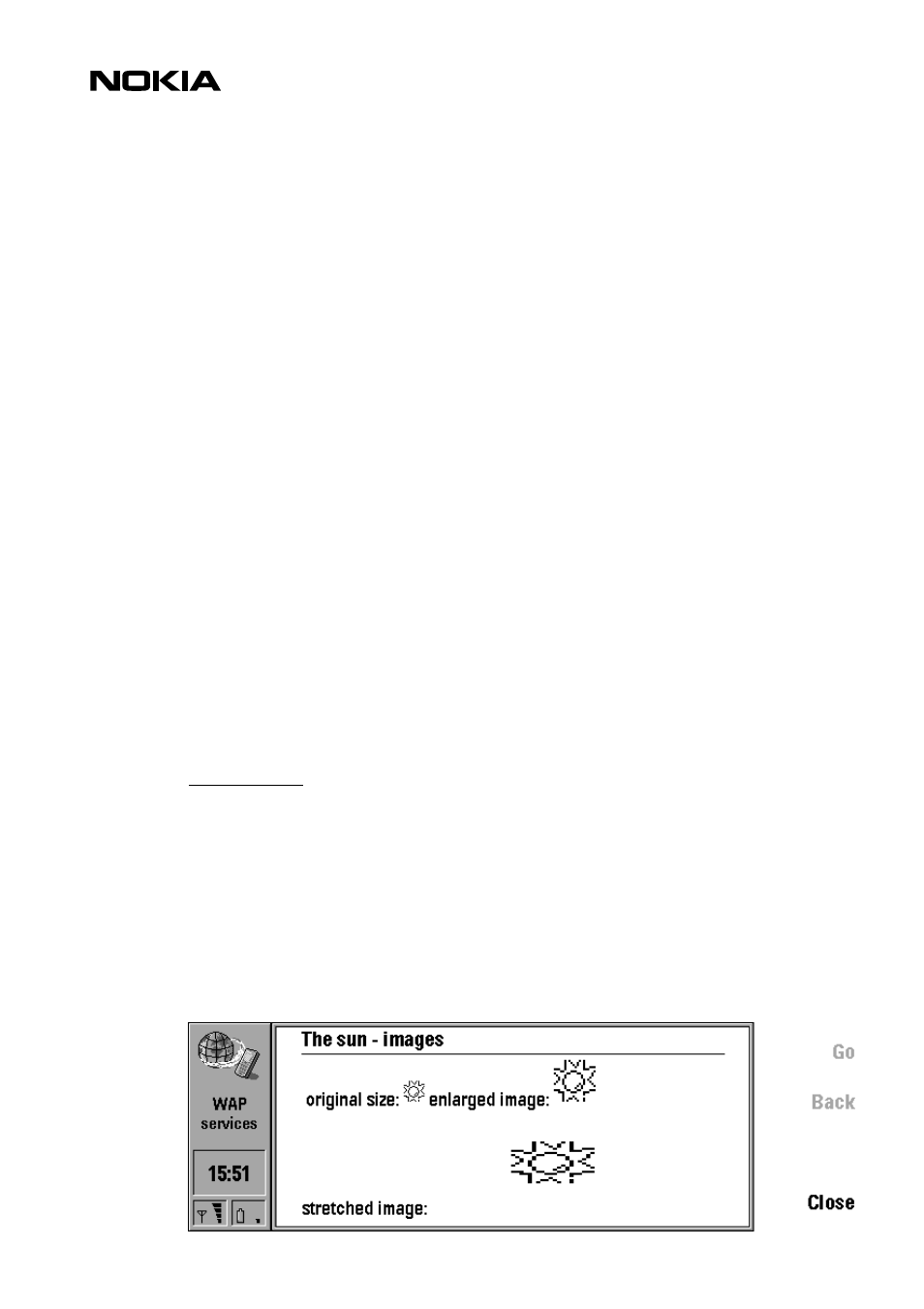 Images, links and timers, Img – images | Nokia 9110i User Manual | Page 17 / 26