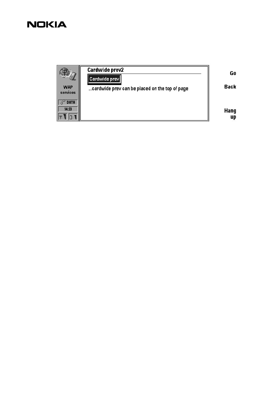Wml content processing, Tasks – go, prev and noop | Nokia 9110i User Manual | Page 22 / 26