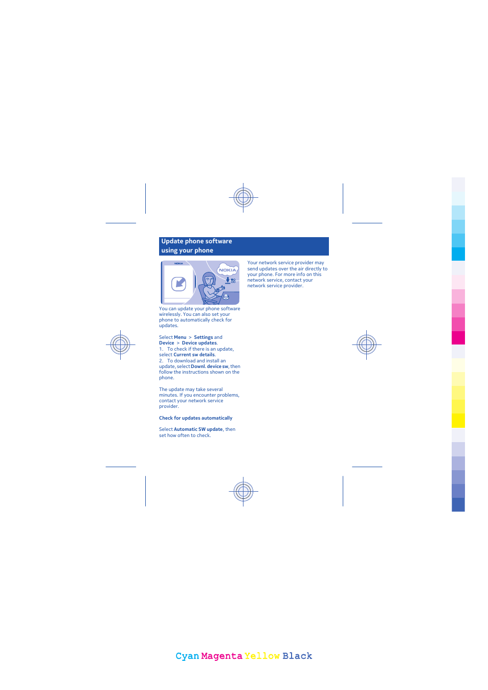 Cyan, Cyan magenta magenta yellow yellow black black | Nokia 203 User Manual | Page 37 / 51