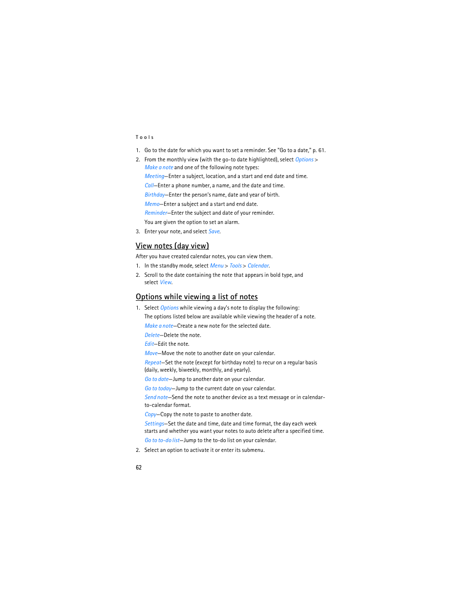 Nokia 3155i User Manual | Page 63 / 85