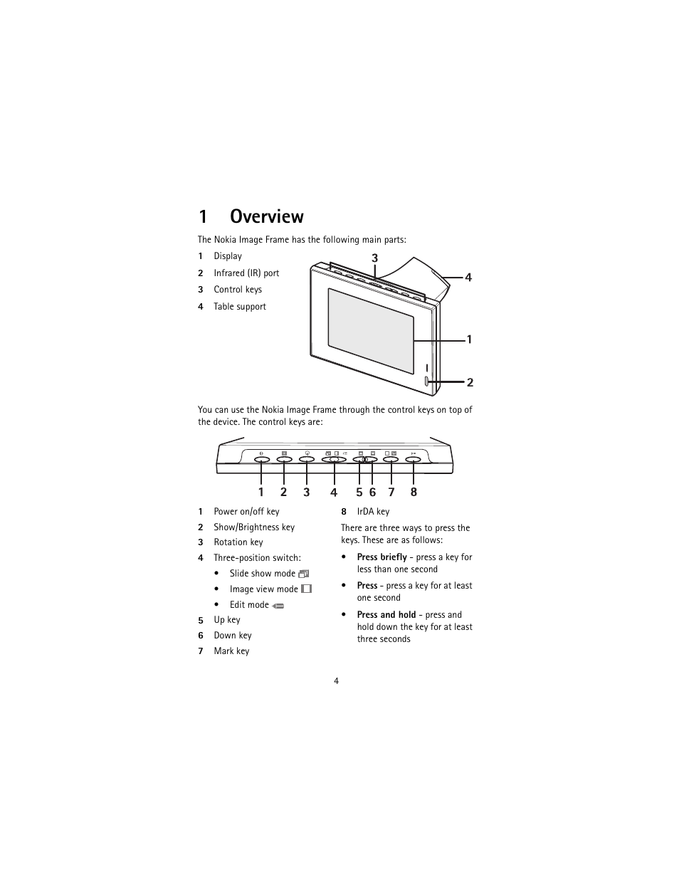 1 overview, 1overview | Nokia SU-4 User Manual | Page 8 / 24