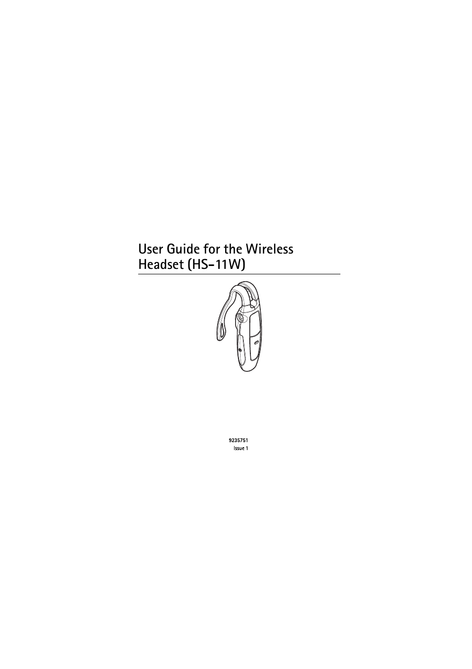 Nokia (HS-11W) User Manual | 84 pages